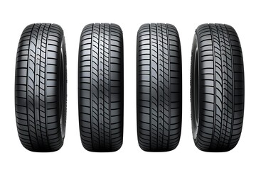 car tire isolated on transparent background