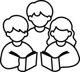 happy family with gift