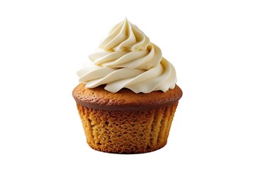 chocolate cupcake on transparent  background