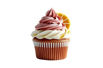 chocolate cupcake on transparent  background