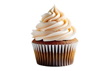 chocolate cupcake on transparent  background