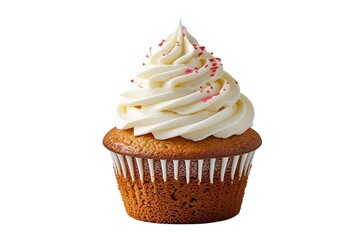 chocolate cupcake on transparent  background