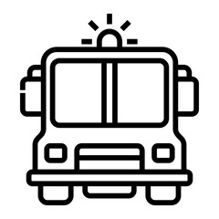 emergency unit Line Icon