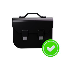 Checkmark 3d render icons