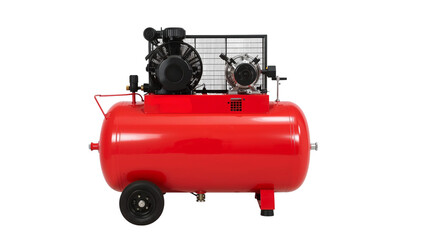 Powerful red air compressor for professional workshop and industrial applications, providing reliable pneumatic power