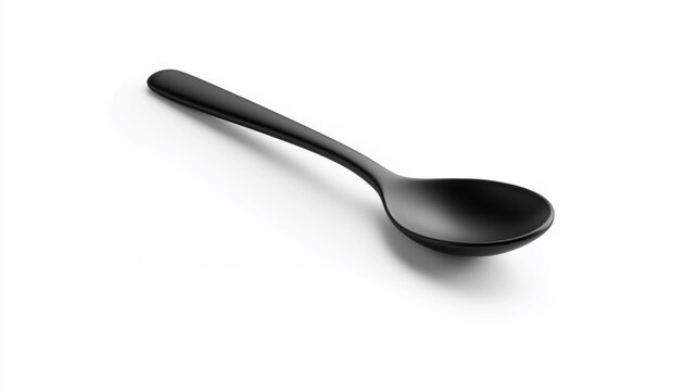Elegant and minimalist black cutlery or flatware for contemporary dining
