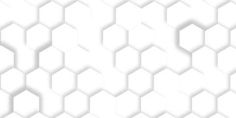 Background with white lines Hexagon structure futuristic white background and Embossed Hexagon, honeycomb white Background. Modern white hexagon futuristic wallpaper. Hexagon mesh cell texture. 