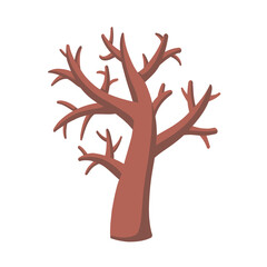Bare Winter Tree Illustration