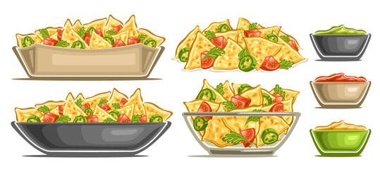 Vector Nachos Set