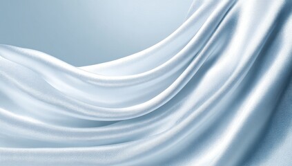 Obraz premium Light gray fabric drapes in soft folds