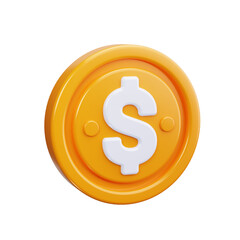 Coin 3d render icons