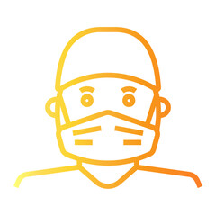 emergency unit Line Gradient Icon