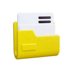 Folder 3d render icons