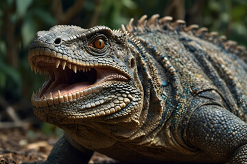 Obraz premium iguana in land