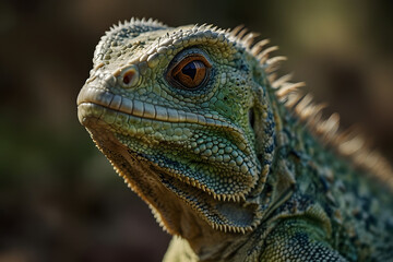 Fototapeta premium close up of iguana