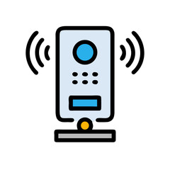 Modern Interface Vector Illustration with Buttons and Display Screen