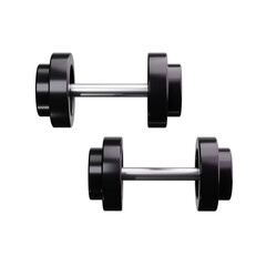 dumbbell 3d render icons