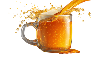 Pair of pastel pink crochet booties with top view and realistic texture, isolated on transparent background