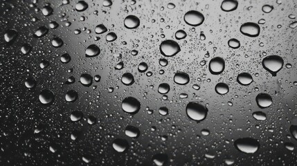 Close-up view of water droplets on a surface.