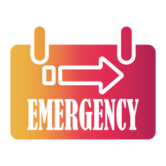 emergency unit Gradient icon