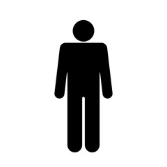 人が立っているアイコン、透明背景