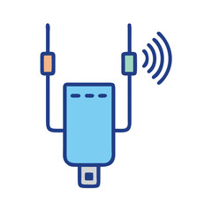 Stylized USB Device with Antenna Connecting to Wireless Network