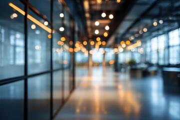 Blurred modern office hallway (5)