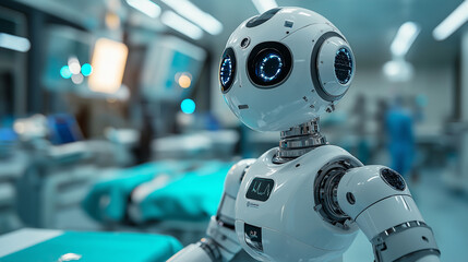 Medical assistant robot supporting a surgeon in a sterile operating room