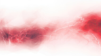 Abstract red lightning and storm cloud background banner design isolated on white background
