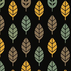 leaves seamless pattern