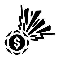 recession Solid icon