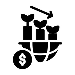 world imbalance Solid icon