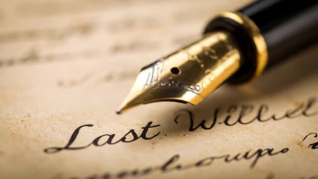 Vintage Last Will and Testament
