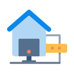 Secure home network graphic for data protection promotion