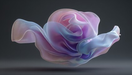 Abstract draped fabric, soft pastel hues