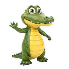 Fototapeta premium Cartoon Crocodile Illustration