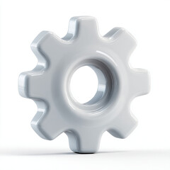 gear 3d icon. Generative AI