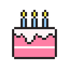 Birthday Cake Pixel Art