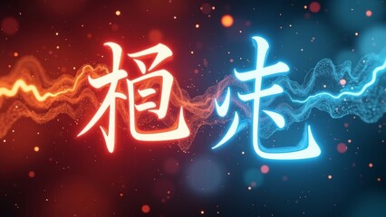 Dazzling Text Art Screen