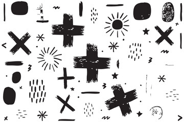 seamless pattern with black and white arrows