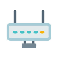 Fototapeta premium Modern router device with network connection and wireless access