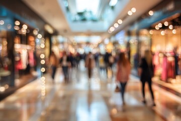 Blurry indoor shopping mall scene (1)