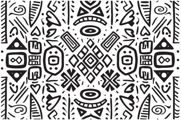 seamless pattern with black and white arrows