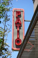 Wandcirkels Bar Retro vintage patio sign  © jdoms