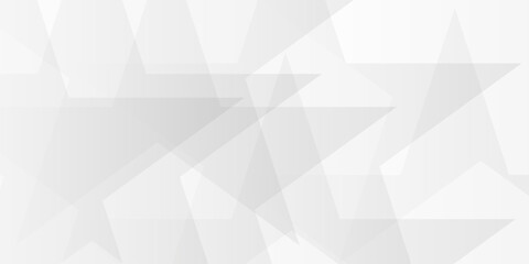 Abstract seamless modern white and gray color technology concept geometric line. vector background lines geomatics retro pattern of triangle shapes. White triangular backdrop.	