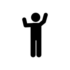 stick figure, pictogram, stikman. Vector