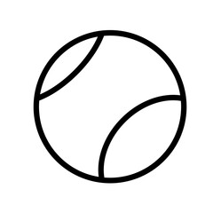 Beach Ball icon thin single line