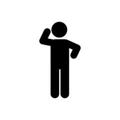 stick figure, pictogram, stikman. Vector