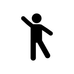 stick figure, pictogram, stikman. Vector