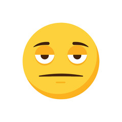 Fototapeta premium Sleepy emoji face expression